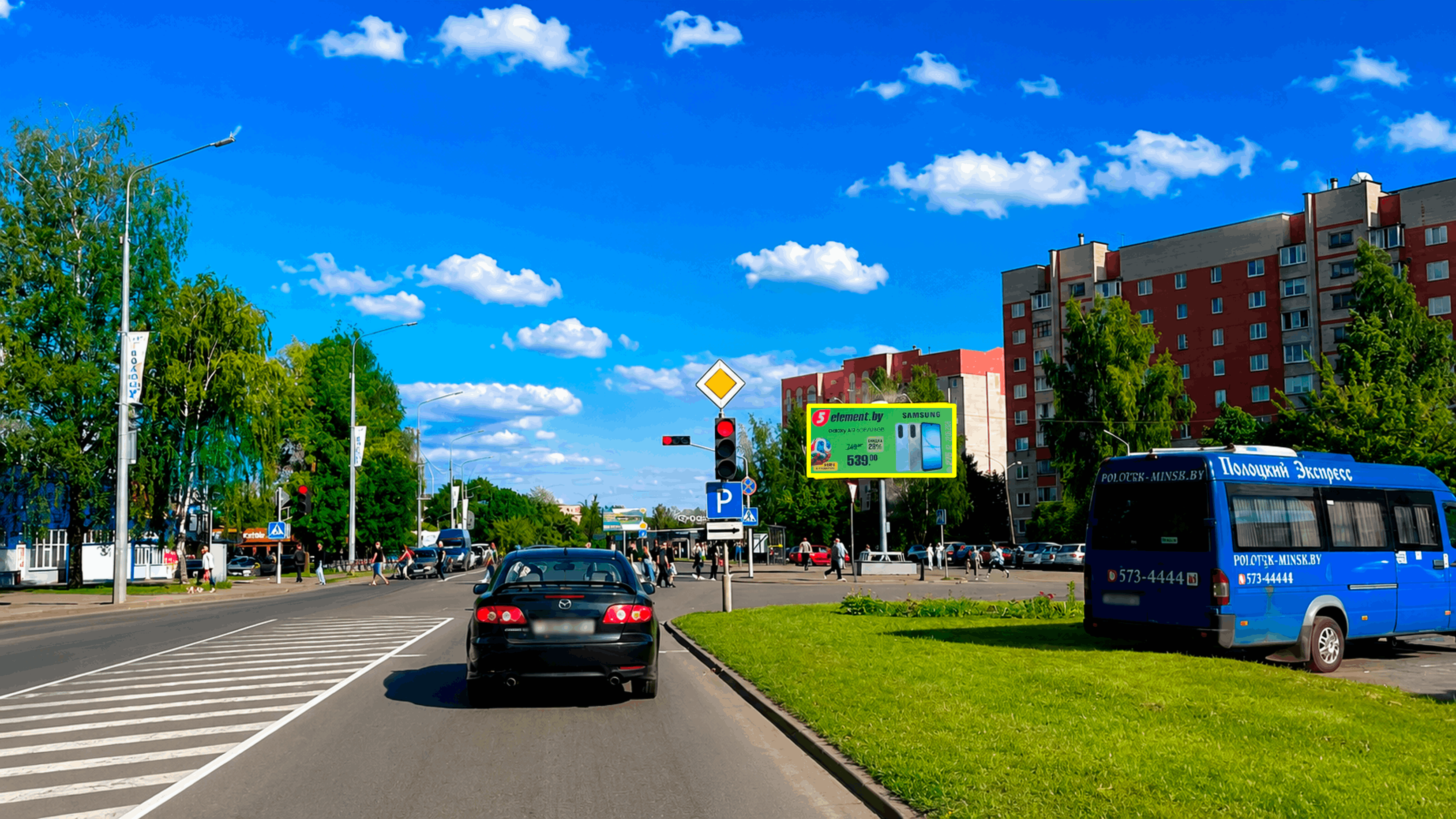 Полоцк, Октябрьская ул., в районе остановки "База" со стороны магазина "Фридрихсхафен" сторона A. Изображение 0.